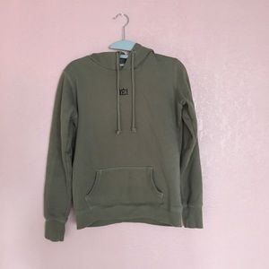 Olive Green Cotton On Floral Snake Hoodie